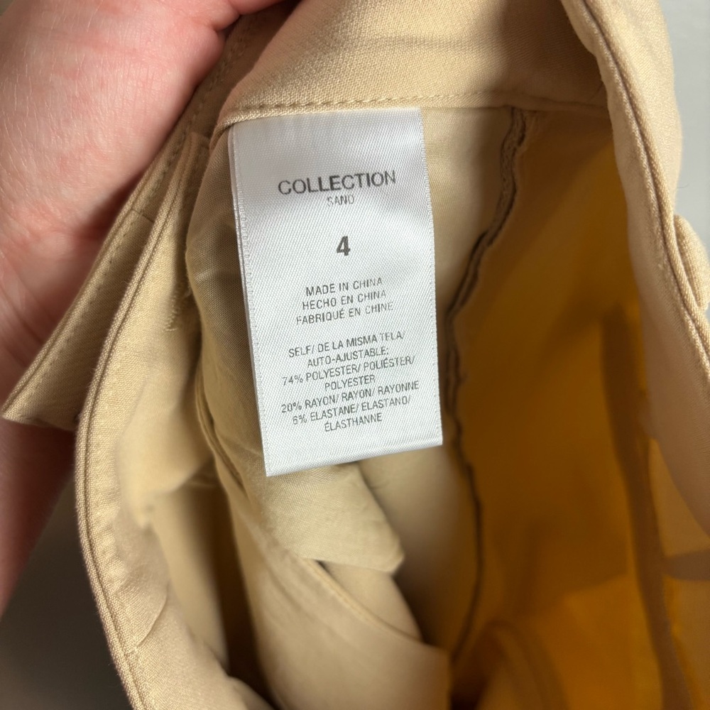 Favorite Daughter Beige Wide-Leg Pants with White Side Stripe - Picture 5 of 7